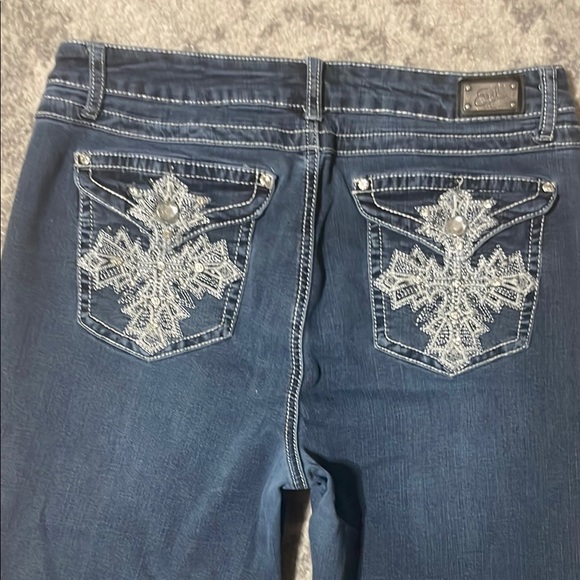 Earl Jeans Blue Cropped Ankle Denim - Picture 4 of 5
